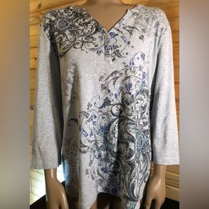 Karen Scott Women’s Long Sleeve Shirt Size XL